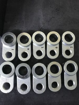 quality  Custom Made Forged Detent Pin Holder Parts in Q235 Steel with Galvanized Surface and +/-0.1mm Tolerance factory